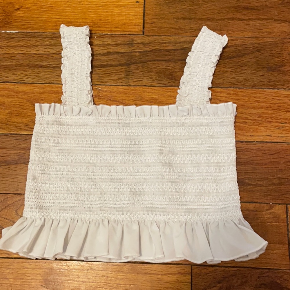 White crop top